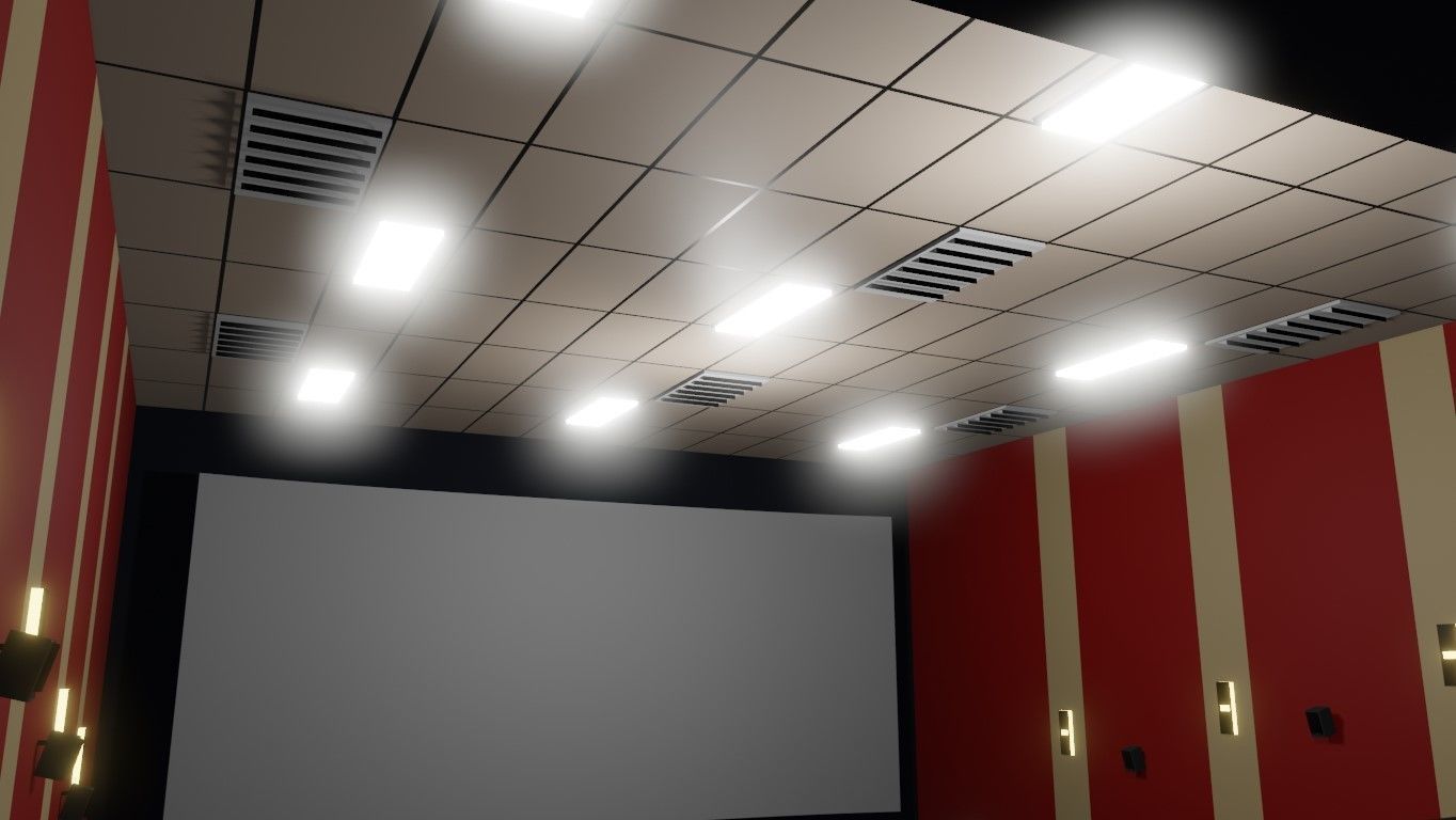 Movie Theater - Cinema 3D model_10