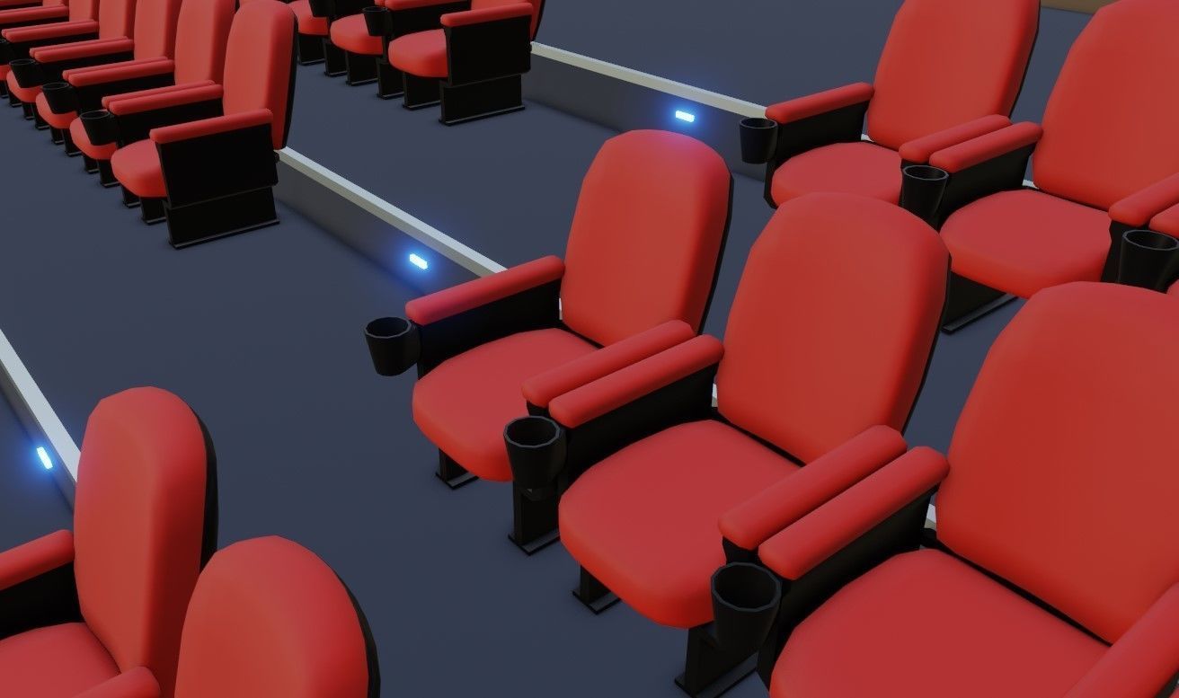 Movie Theater - Cinema 3D model_4