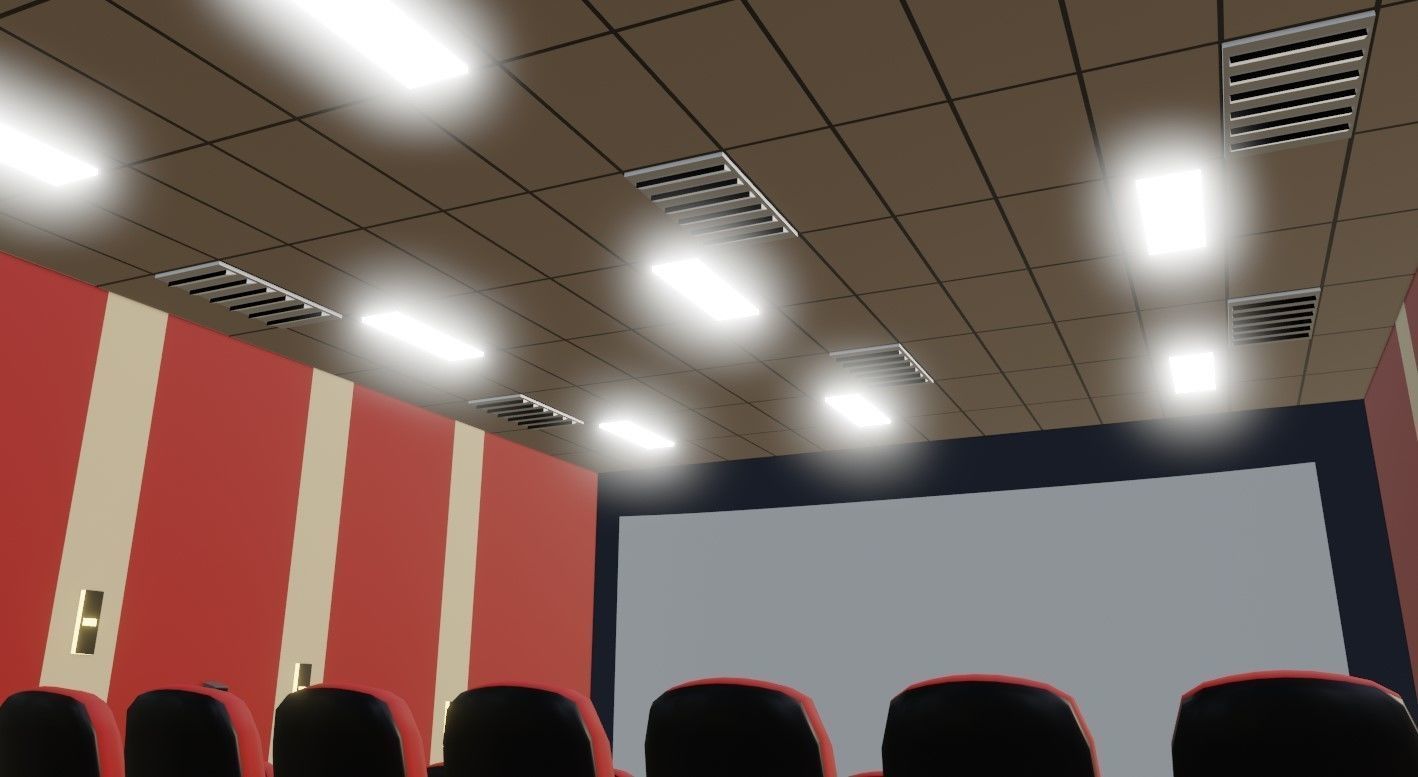 Movie Theater - Cinema 3D model_9