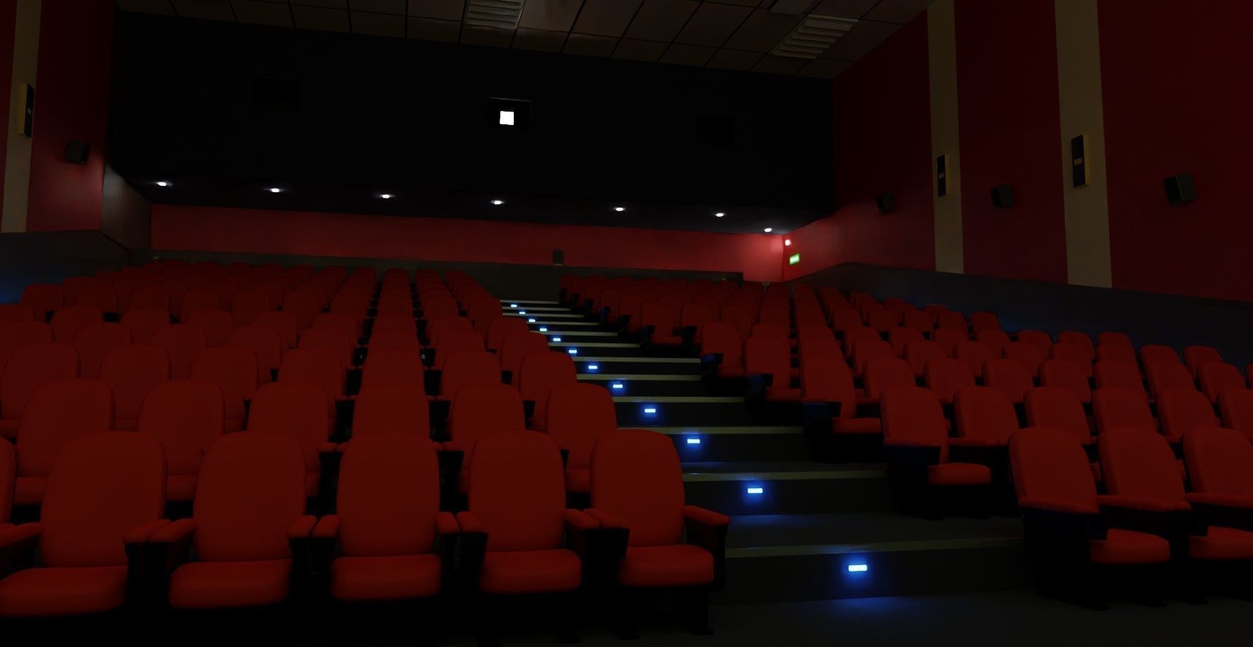 Movie Theater - Cinema 3D model_3