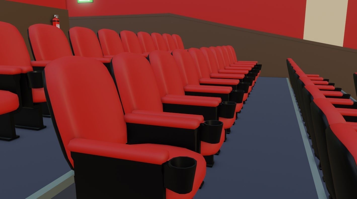 Movie Theater - Cinema 3D model_19