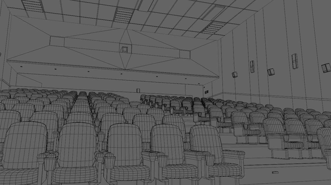 Movie Theater - Cinema 3D model_35