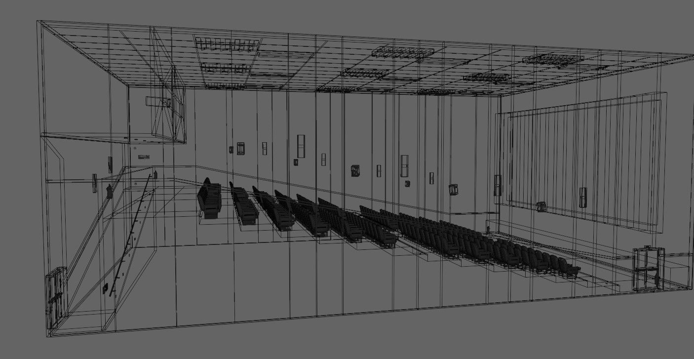 Movie Theater - Cinema 3D model_38