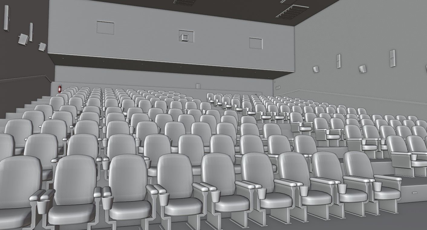 Movie Theater - Cinema 3D model_29