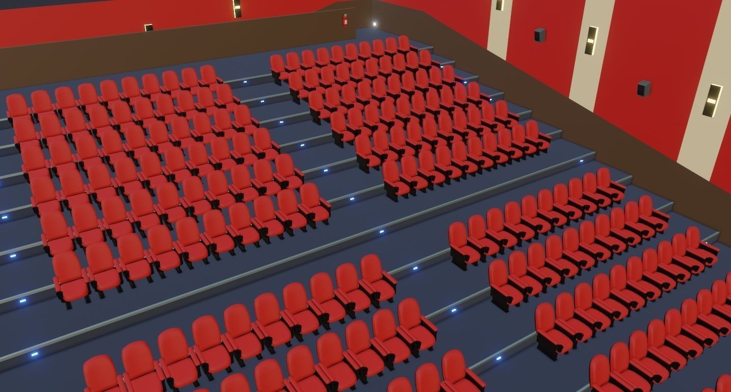 Movie Theater - Cinema 3D model_12