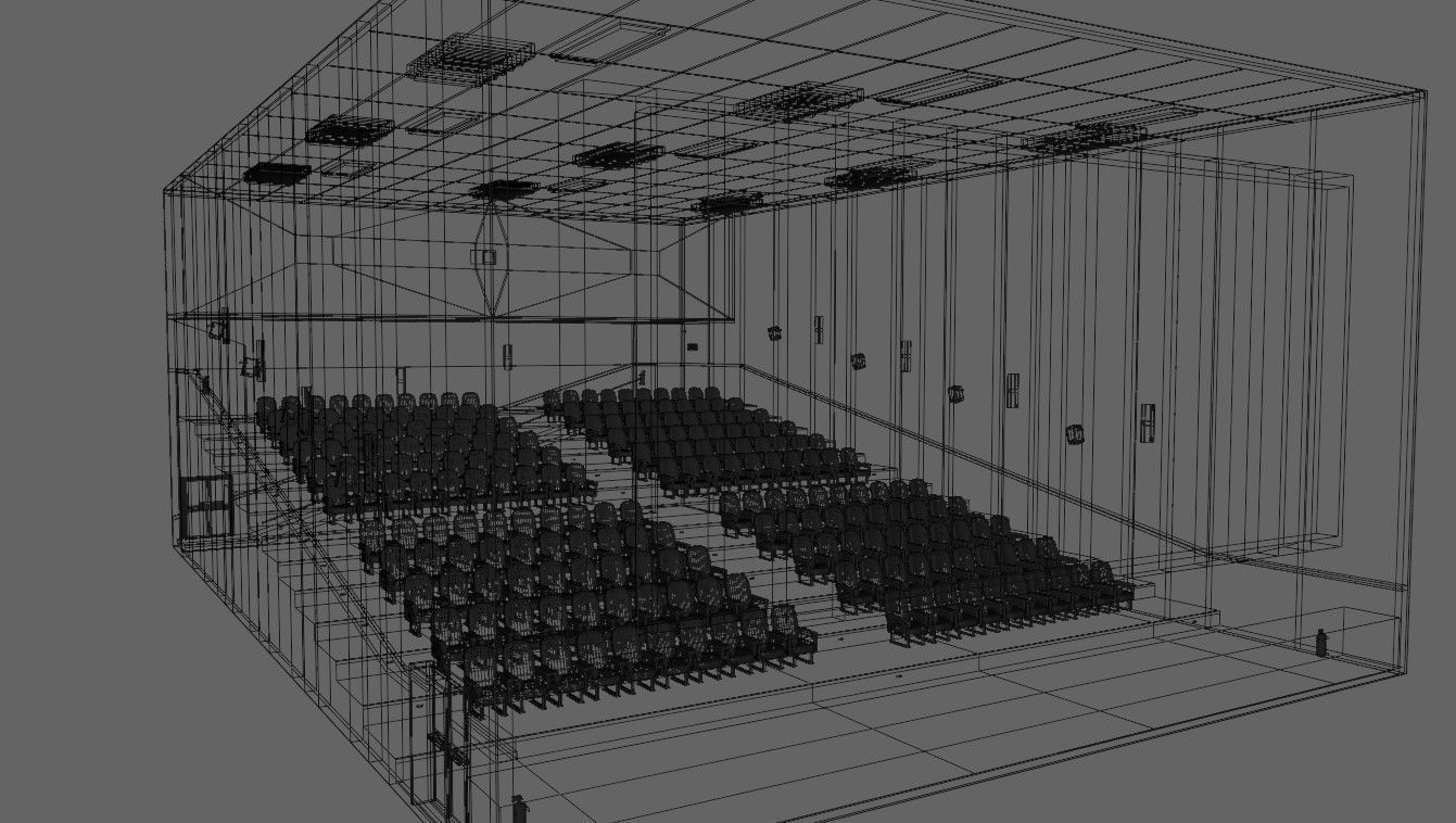 Movie Theater - Cinema 3D model_40