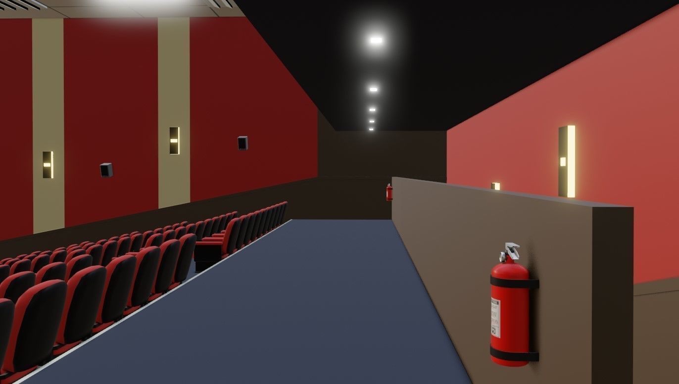 Movie Theater - Cinema 3D model_14