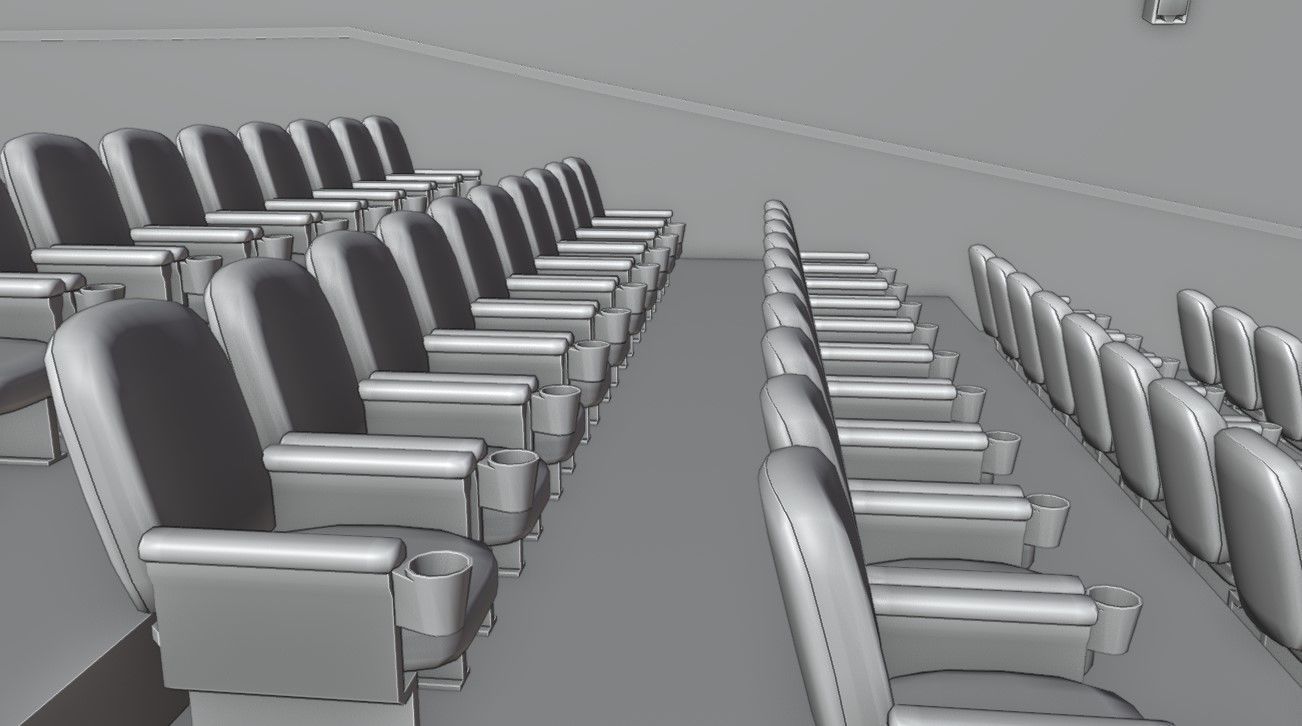 Movie Theater - Cinema 3D model_28