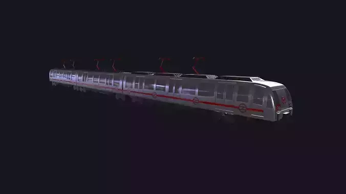 Metro Train Real world 3d Model