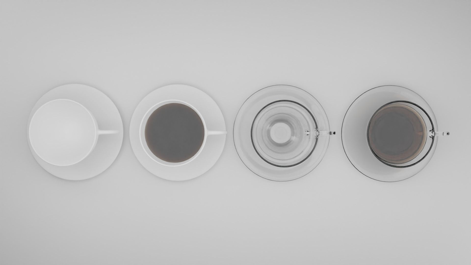 Cup and Plate Free 3D model_2