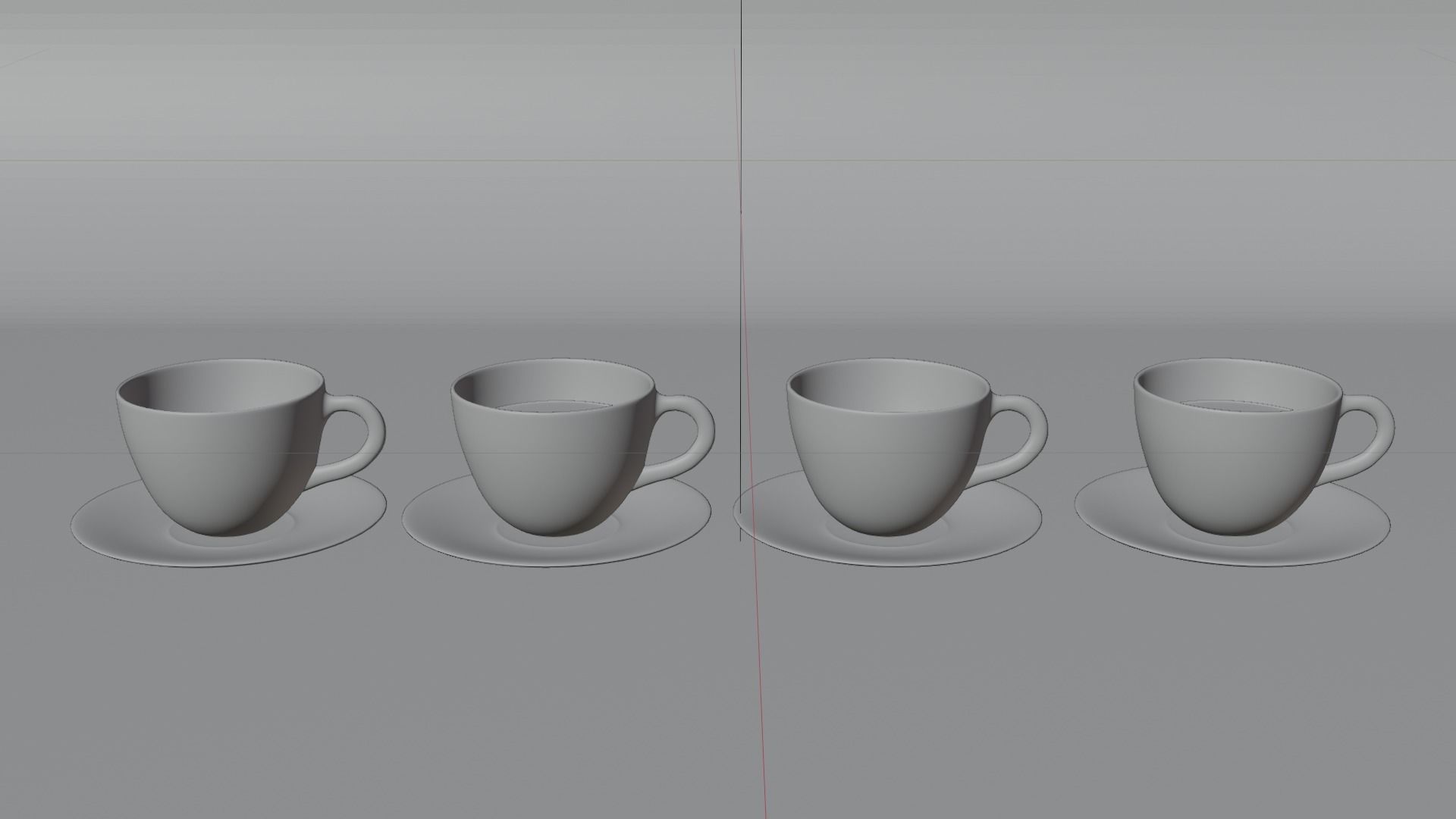 Cup and Plate Free 3D model_3