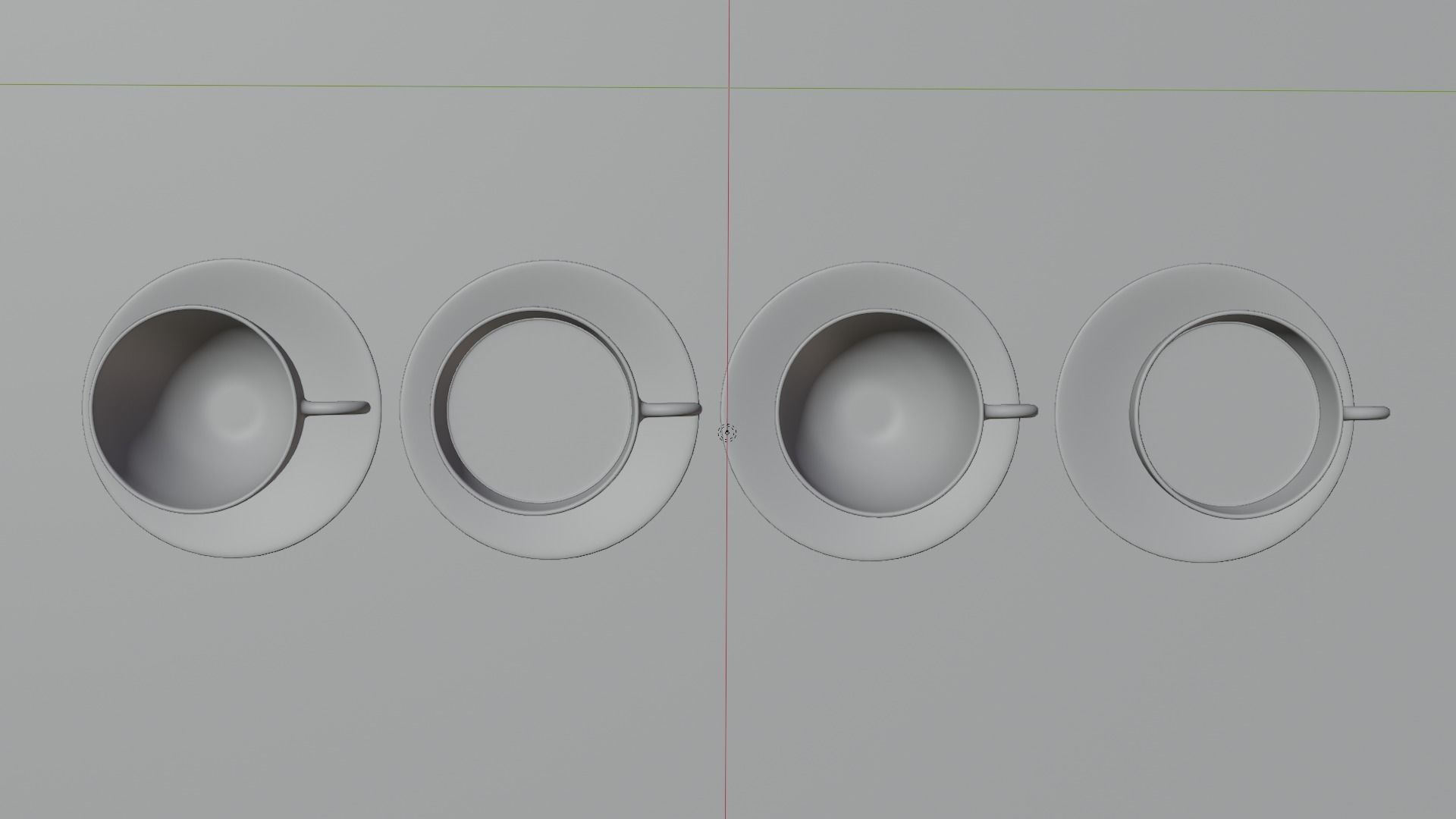 Cup and Plate Free 3D model_4