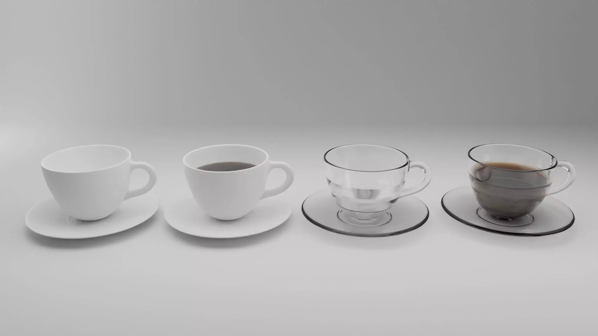 Cup and Plate Free 3D model_0