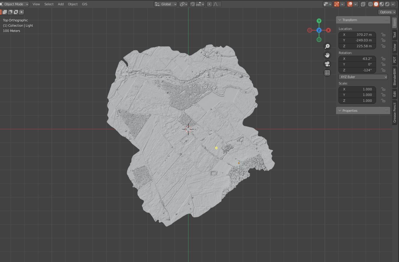 Land geographic 3D model_3