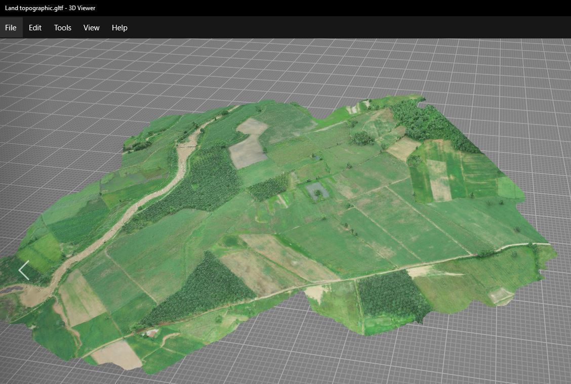 Land geographic 3D model_6
