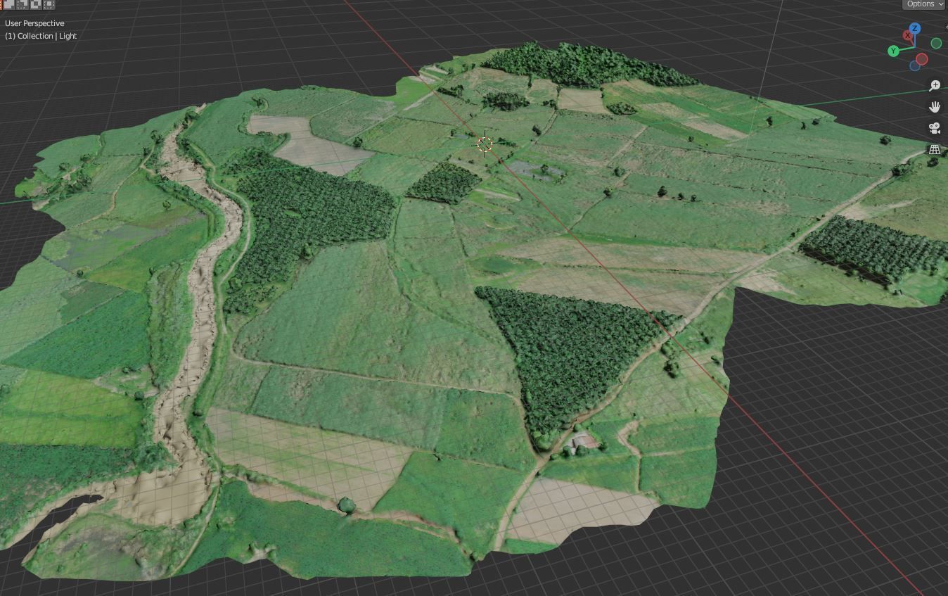 Land geographic 3D model_2