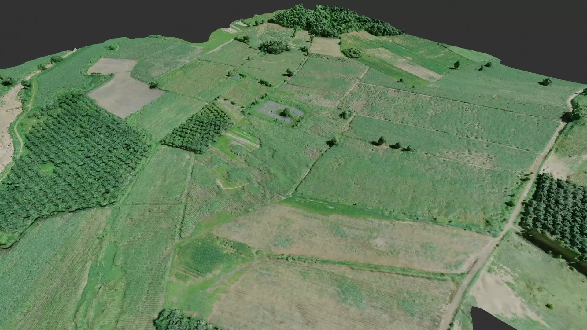Land geographic 3D model_0