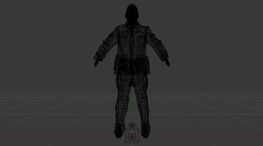 Woman Rescuer Low-poly 3D model_18