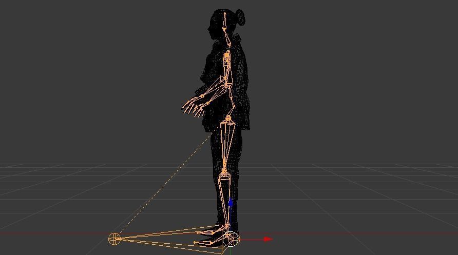 Woman Rescuer Low-poly 3D model_23