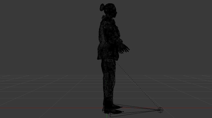 Woman Rescuer Low-poly 3D model_17