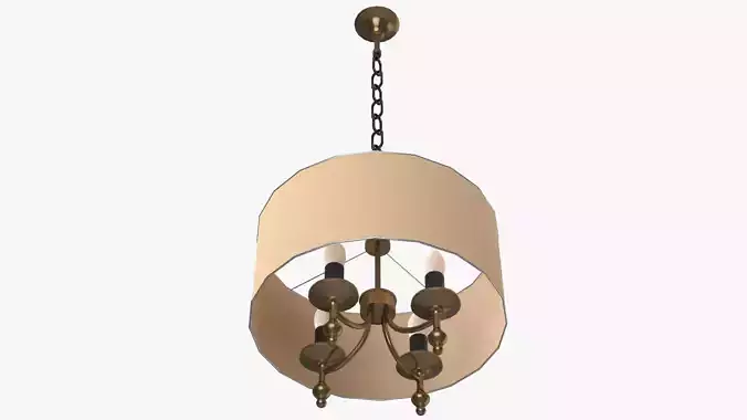 Chandelier pendant lamp with shade