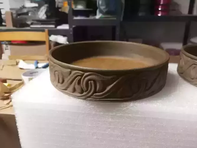 Wooden bowl ornament from Assassin s Creed Valhalla Orlog game
