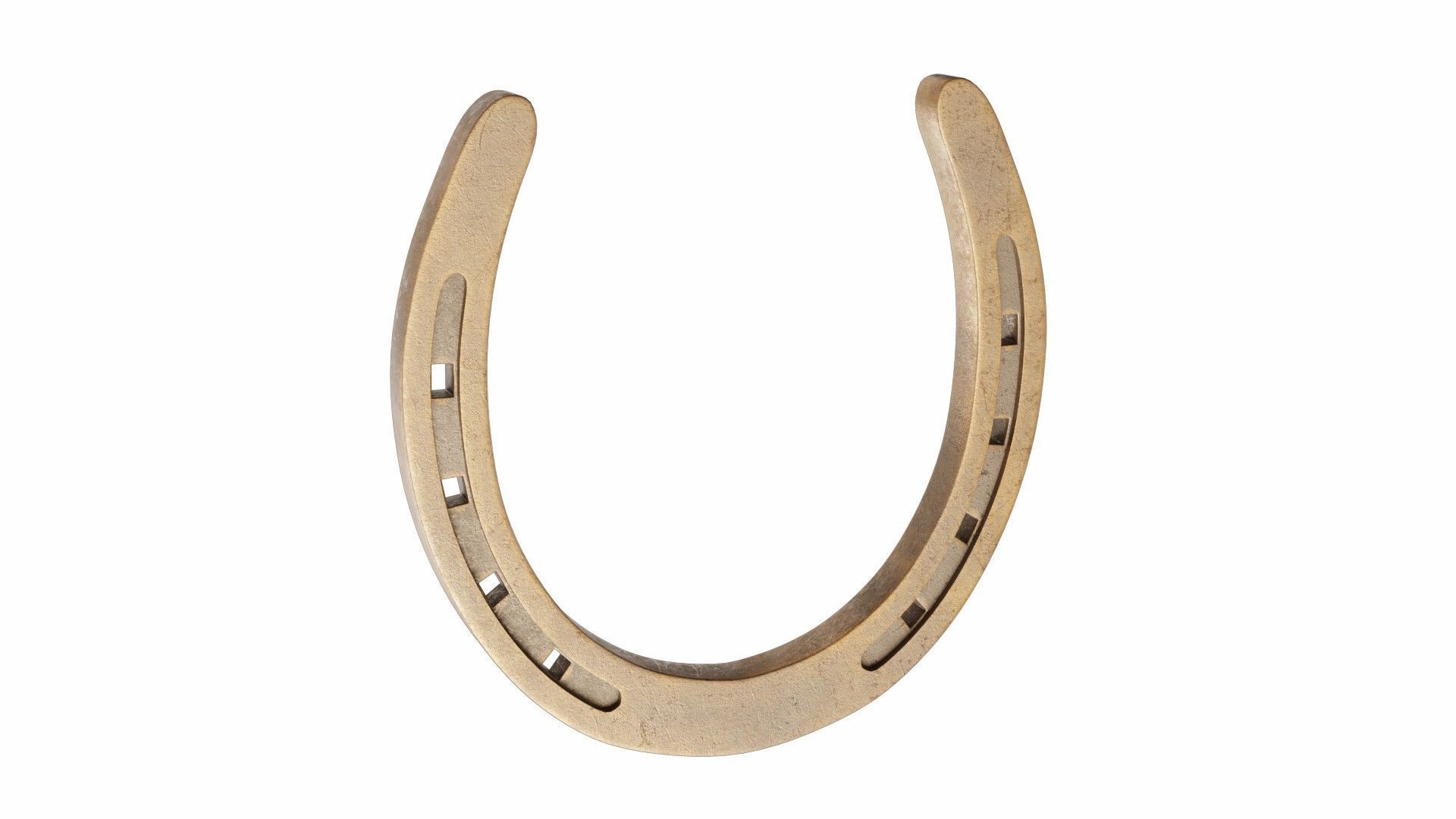 Horseshoe gold 3D model_2