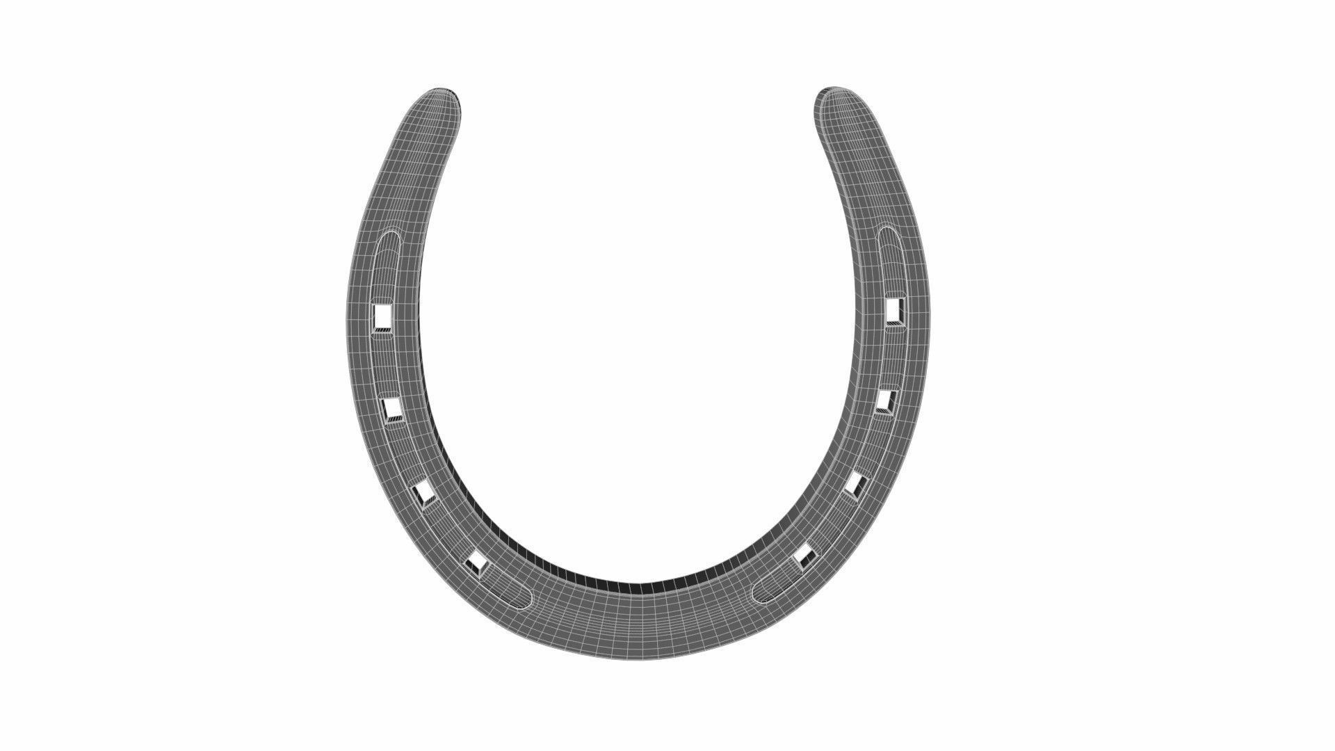 Horseshoe gold 3D model_8