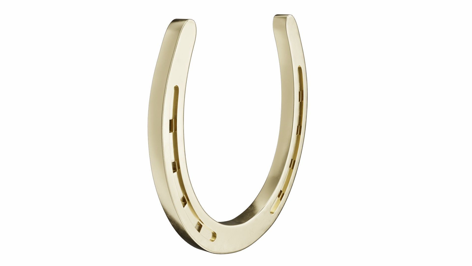 Horseshoe gold 3D model_4