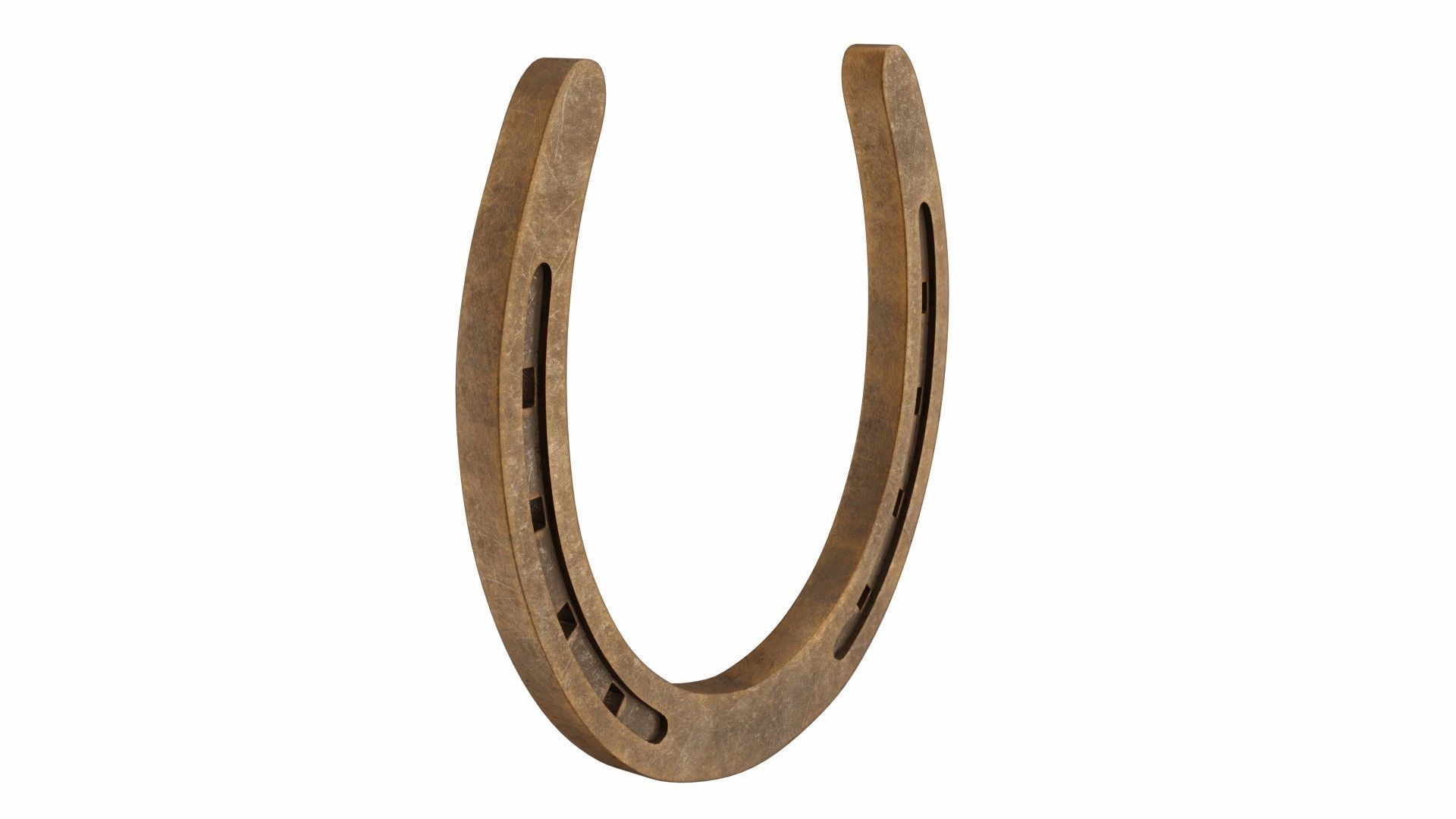 Horseshoe gold 3D model_5