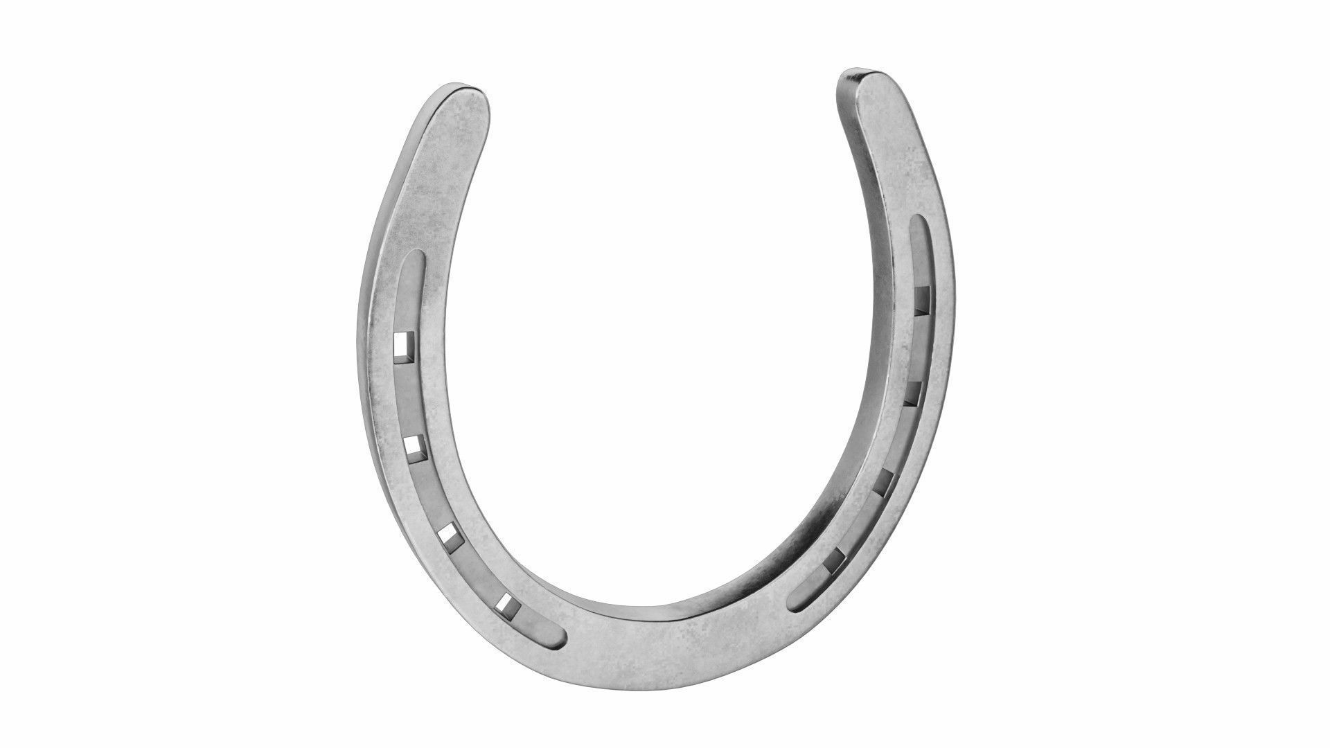 Horseshoe gold 3D model_3