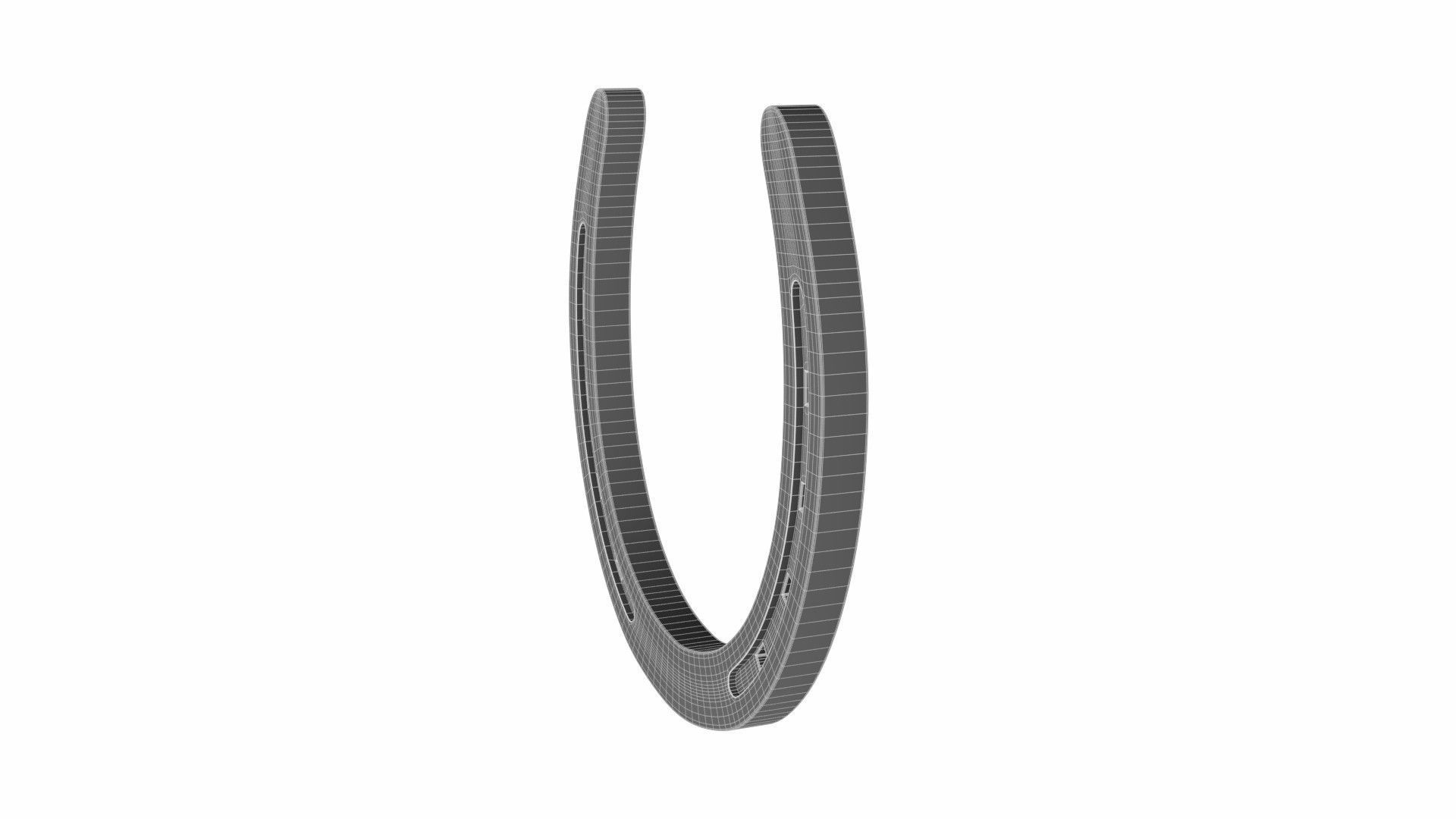 Horseshoe gold 3D model_9