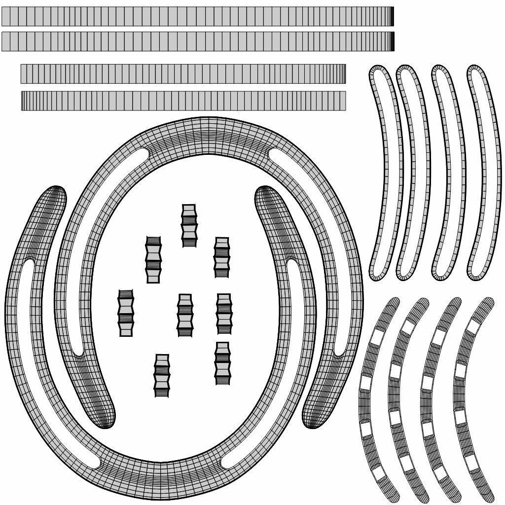 Horseshoe gold 3D model_7