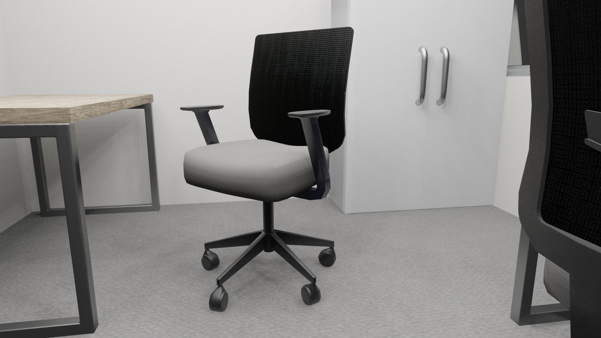 OFFICE ROOM LOWPOLY PBR 3D MODEL Low-poly 3D model_9