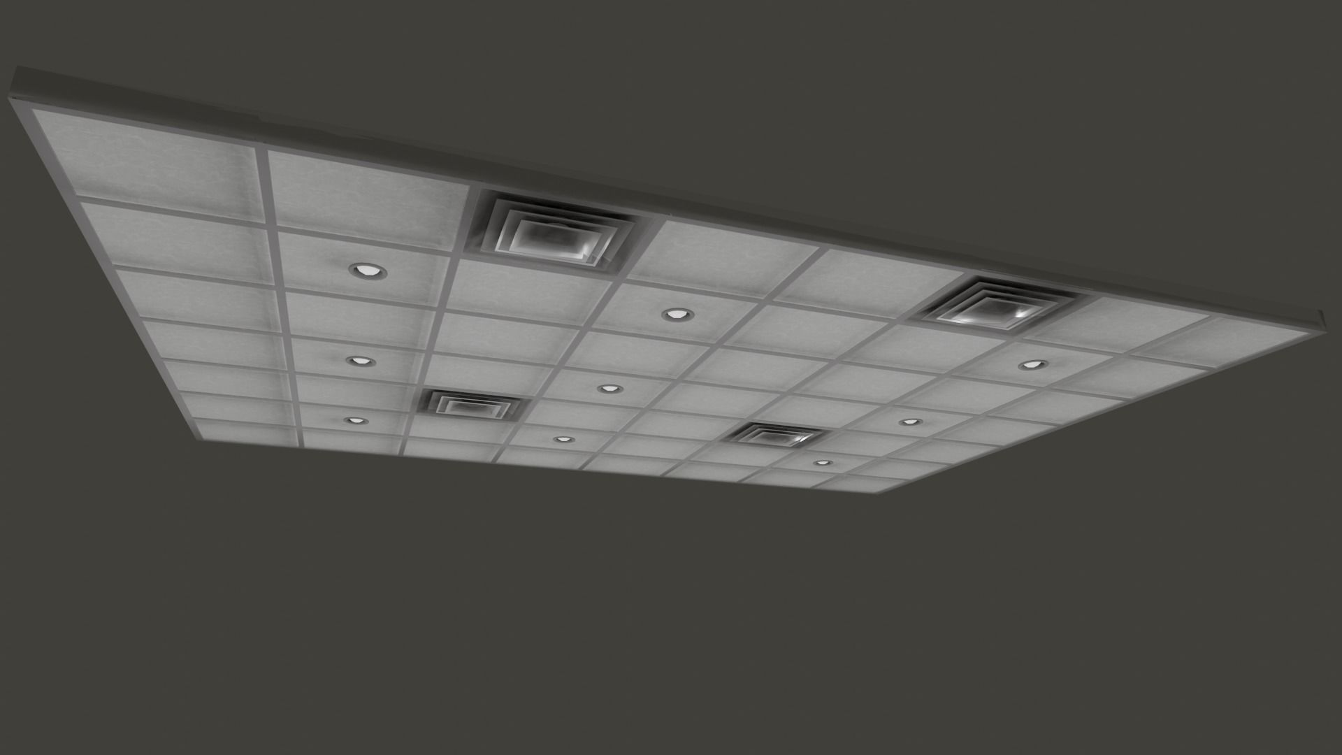 OFFICE ROOM LOWPOLY PBR 3D MODEL Low-poly 3D model_3