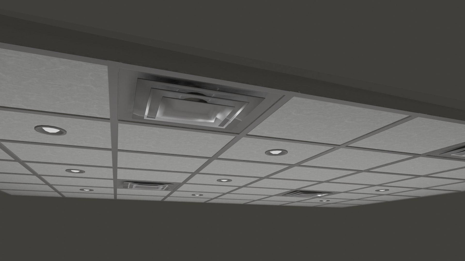 OFFICE ROOM LOWPOLY PBR 3D MODEL Low-poly 3D model_5