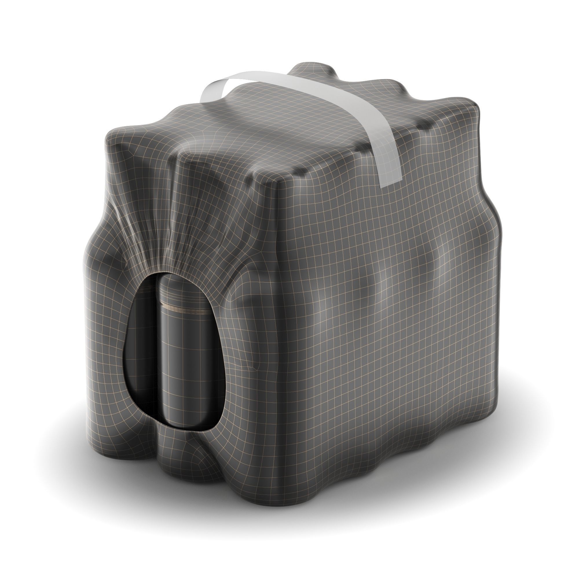 BEER BOTLES SHRINK SLEEVE 3D model_4