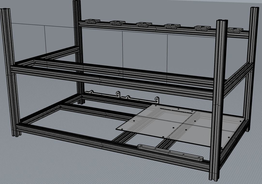 IncrediRig 6 GPU Mining Rig Veddha Style 3D print model_7