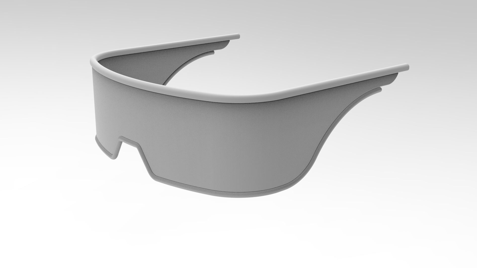 Modern sci-fi Goggles Glasses 3D model_6