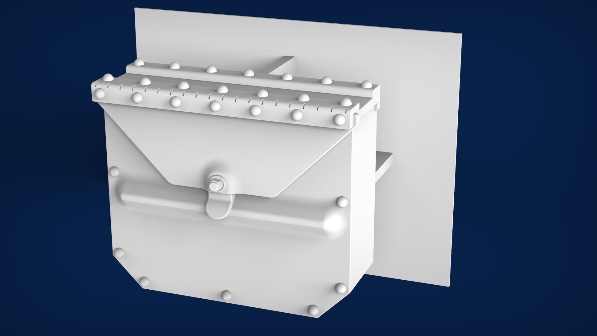SEAT - THROTTLE QUADRANT - MAP CASE PT-17 Stearman Kaydet ICM 3D model_1