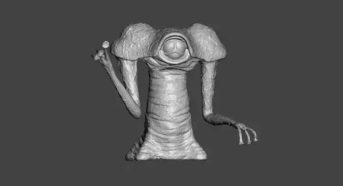 WAR OF THE WORLDS Alien statuine from the 1953 classic movie 3D print model