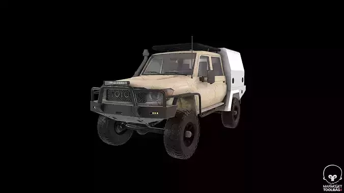 Land Cruiser J79 Low-poly 3D model