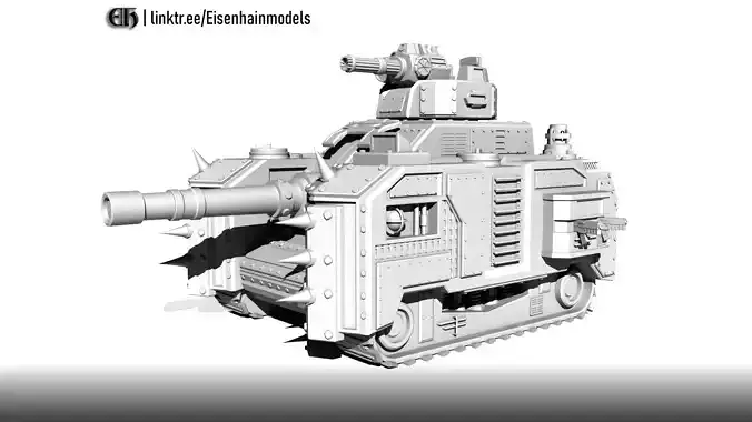 Vorwagen Wargame Tank 3D print model