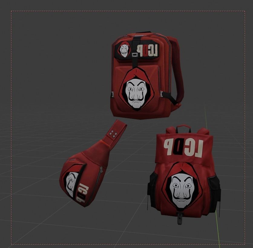 Bag 3x Backpack Jumpsuit  3D model_13