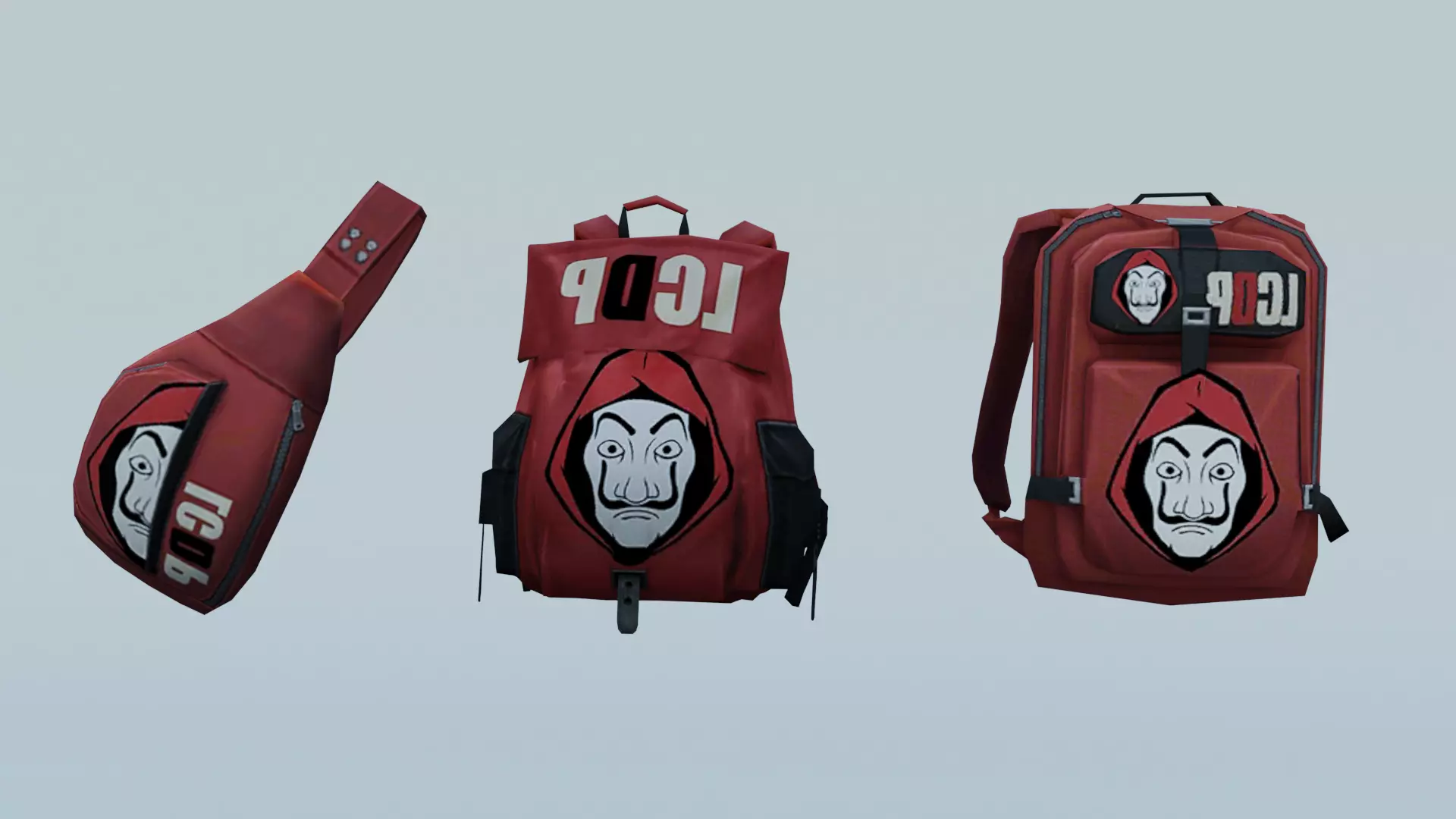 Bag 3x Backpack Jumpsuit  3D model_0