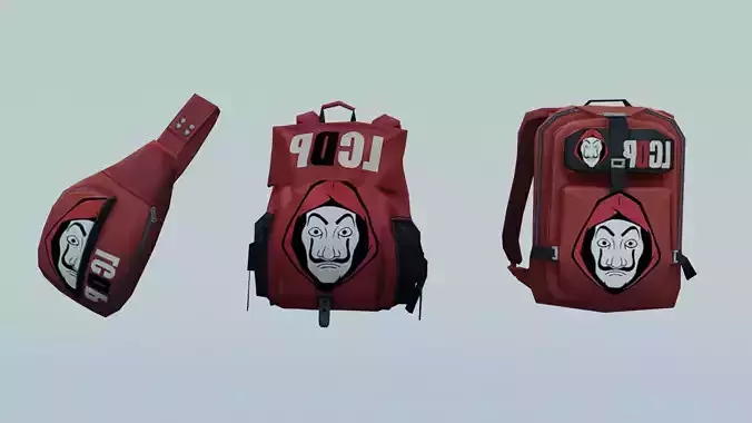 Bag 3x Backpack Jumpsuit  3D model