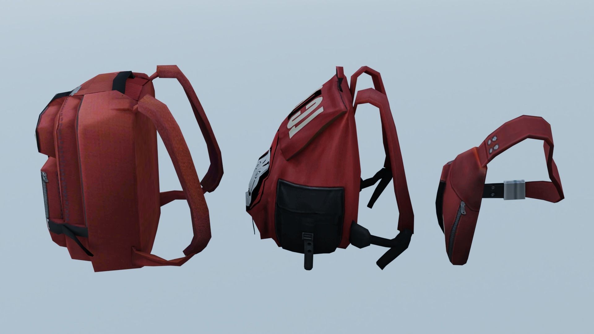 Bag 3x Backpack Jumpsuit  3D model_3
