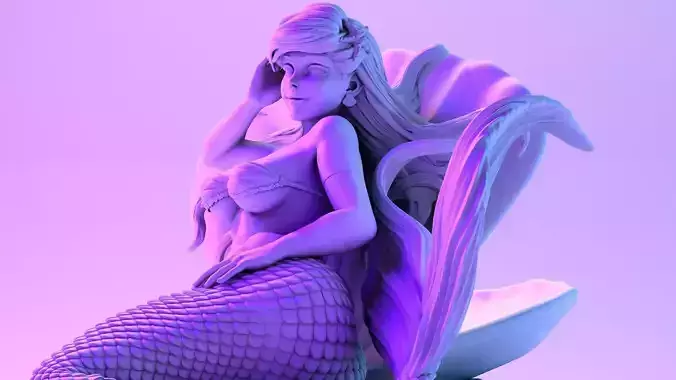 Naked Ariel 3D print model