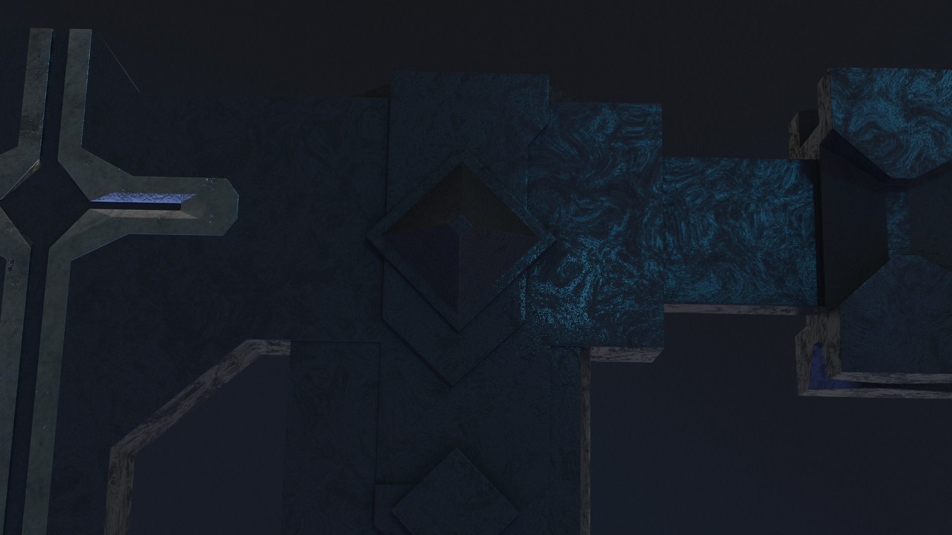 Viking axe Low-poly 3D model_8