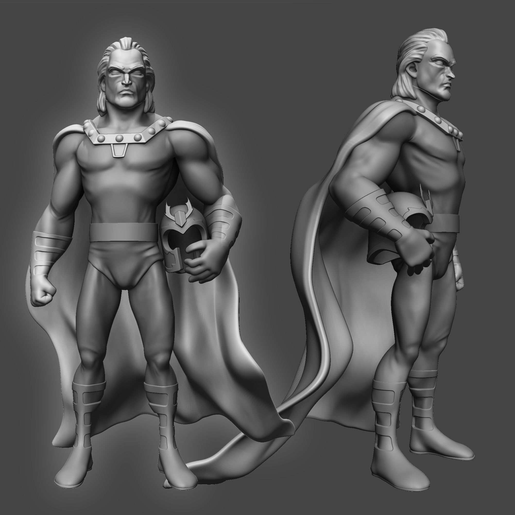 Magneto Stylised 3D print model_2